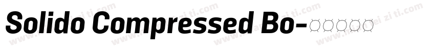 Solido Compressed Bo字体转换